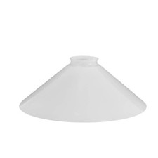 Lampenschirm Schusterschirm Ersatzglas 4311 Lampenglas E27 Glas Weiß Ø 250/57mm