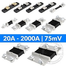 75mV DC 5A bis 2000A Strom-Shunt-Widerstand für Amp Amperemeter Panel Meter FL-2