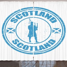 Schottland Rustikale Gardine