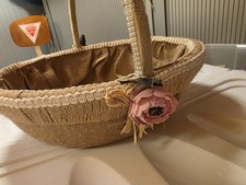 Verlobung Korb mit Tüll + viel Deko Nisan Süs Hochzeit  Babyshower ROSÉ BLUMEN