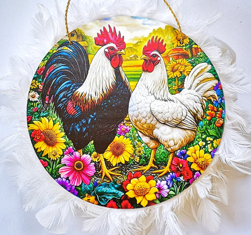 Hahn henne mit schönen - henne,