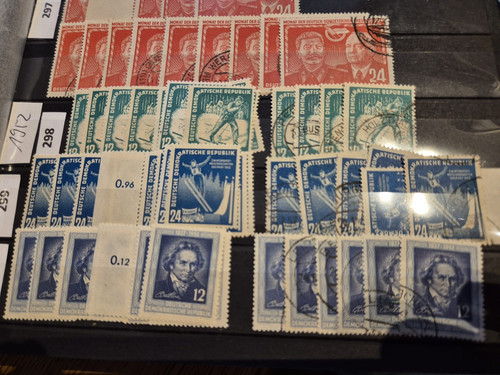 Ddr aus 1952 1953 - aus, postfrisch