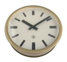 TN Wand Uhr Fabrik Industrie 60er 70er Jahre Vintage 29cm Funk Uhr Batterie Werk