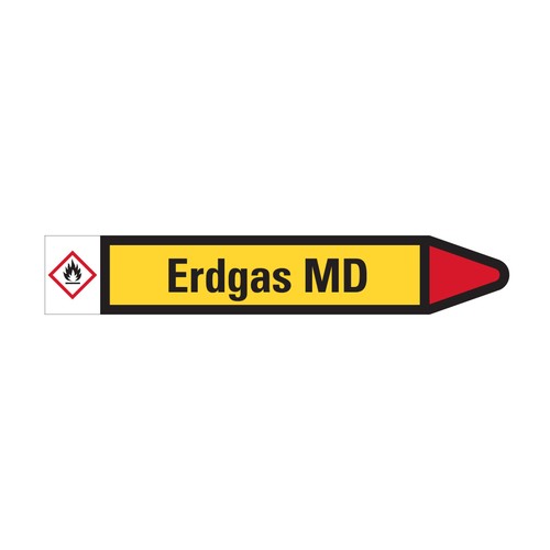 Rohrleitungskennz erdgas md - rohrleitungskennz.,