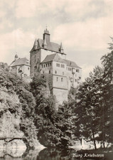 Ansichtkarte Kriebstein "Burg Kriebstein" 1959 gelaufen. Echtes Foto