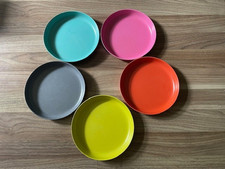 5 bunte BIOBU-Kunststoffteller - Farben wie auf den Bildern - sehr robust