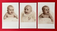 3 x Künstler AK von LOTTE HERRLICH um 1930 Kinderköpfe Baby Porträt    ( 151643