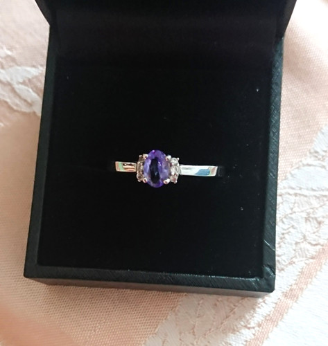 Tansanit ring mit zirkonen - ring,