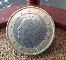SELTENE  1 Euro Münze Belgien von 1999 , Potrait König Albert II,  aus Sammlung