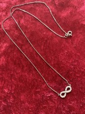 Hals-Kette mit Schleifen-Anhänger 925 Sterling Silber Damen Halsschmuck, ca.42cm