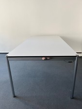 USM Haller Schreibtische 100 x 200 Weiss & Chrome - Top Zustand