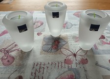 3 Leonardo Windlichter-, Teelichter-Halter, Glas, 11 cm hoch