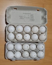 20 ausgeblasene Ostereier Hühnereier Ostern weiss  Basteln Deko 2