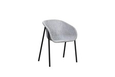 Besucherstuhl Sessel Bürostuhl DeVorm "LJ1", Sitzschale Filz hellgrau 0€ VERSAND