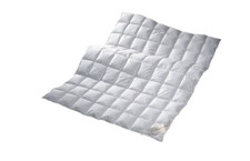 Typ Eiderdaune Silverstar extra leichte Sommerdecke 135x200 cm 90/10 Daune Kl. 1