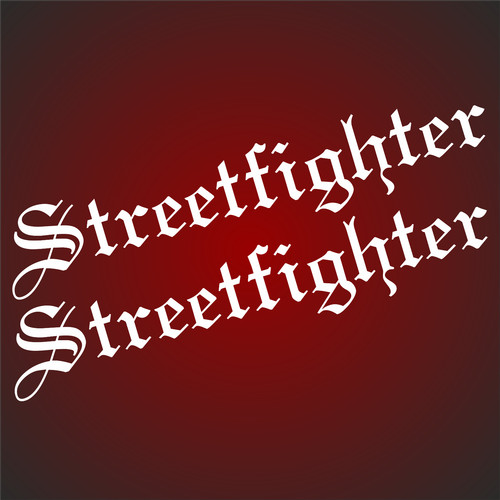 Streetfighter aufkleber - , 2x
