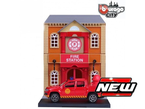 Bburago city fire - city, house