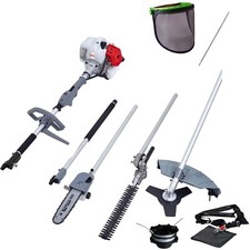 IKRA Benzin Heckenschere Entaster Trimmer Freischneider 4in1 IBKH33 Feile Schild