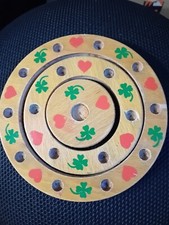 Kerzenhalter für Kindergeburtstag, antik, für 17 Kerzen, Holz