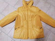 Steppjacke Glanznylon shiny Damenanorak BADER Gr. 50 gelb 5XL Anorak Damenanorak