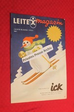 5434 Leitex Textil Magazin 1951 Nr. 1 * Jean Marais * Mode Fasching G. E. Cerny