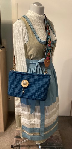 Crochet shoulder bag farbe - crochet, bag,