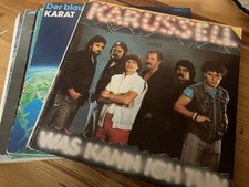 13 Schallplatten: Karussell Karat… und 20 signierte Autogrammkarten Silly Phudys