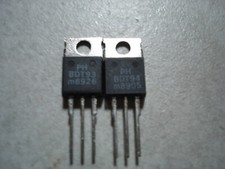 Transistor-Pärchen BDT93/BDT94, Endstufe komplementär diverseGeräte, ungebraucht