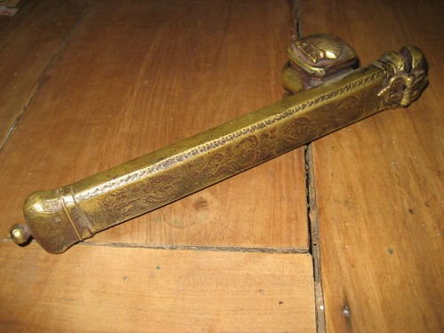 Barock bronze reise tintenzeug - barock,