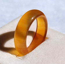 Achat-Ring, gelb-braun