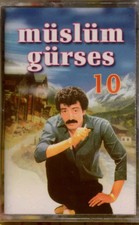 15049--Müslüm Gürses 10 UHM Yapim Orjinal Ilk Basim Jelatinli Medeni Ucar Müzik