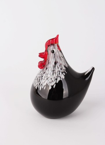 Huhn glasfigur briefbeschwerer - huhn,