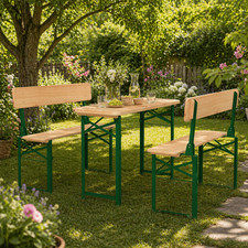 Biertisch Set 3tlg Klappbar