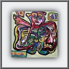 Engel Mann  Pop Art  Malerei