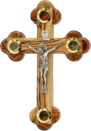 Olivenholz kreuz kruzifix - olivenholz,