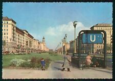 2x AK Berlin, Stalinallee mit U-Bahnhof Marchlewskistrasse und Kongresshalle