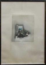 Gedeckter Tisch farbige