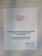 Michael Schumacher Kart-Center*Weihnachtskarte 1999