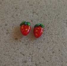 Ohrstecker Erdbeer Ohrringe