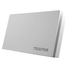 Telestar DIGIFLAT 4 Flachantenne Quad Sat Spiegel LNB Satelliten Antenne hellgra