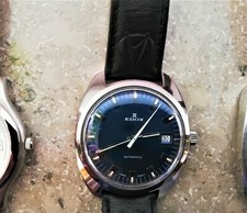 EDOX HERREN AUTOMATIK  VINTAGEUHR mit DATUM-GEHÄUSE 3,8 cm-STEG 18 mm