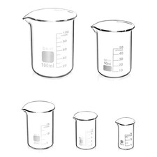 Messbecher Glas Set
