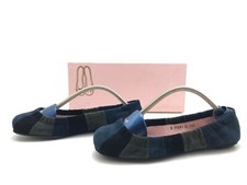 Pretty Ballerinas Damen Halbschuhe Ballerina Slipper Freizeitschuhe Komfort Blau