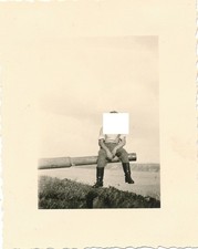 Frankreich Feldzug Brest Küstenbatterie Kanone Geschütz Canon mit dt Soldat