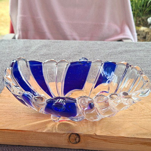 Glasschale oval