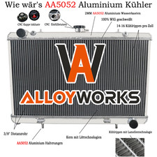 3 Reihen Aluminium Kühler Für 1988-1994 NISSAN SILVIA 240SX 180SX S13 SR20DET 89