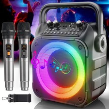 [Neueste] Karaoke Maschine mit 2 Karaoke Mikrofonen: Singingmate Karaoke Anlage