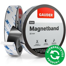 GAUDER Magnetband 3M KLEBER-STARK 3cm x 2mm Folie Magnetstreifen selbstklebend