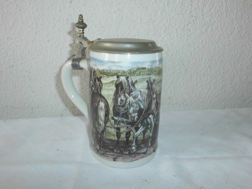 Krug bierkrug zinndeckel - bierkrug,