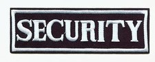 SECURITY Aufnäher Patch